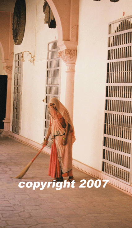 Bikaner - Balayeur du temple