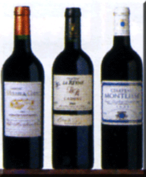 Bouteilles de vins rouges